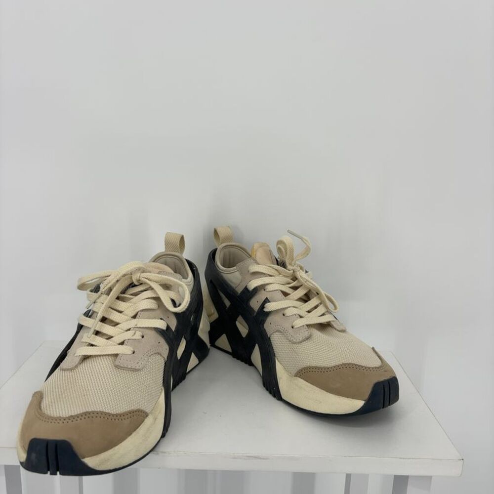 Onitsuka Tiger by Asics Cream and Black Athletic Shoes
